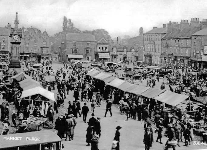 Around 1912 busy market