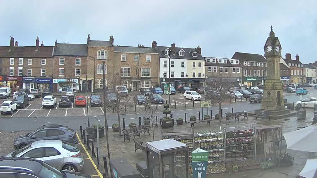 Thirsk webcam overlooking the Market Place