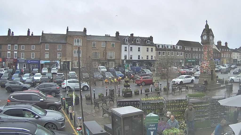 Thirsk webcam overlooking the Market Place