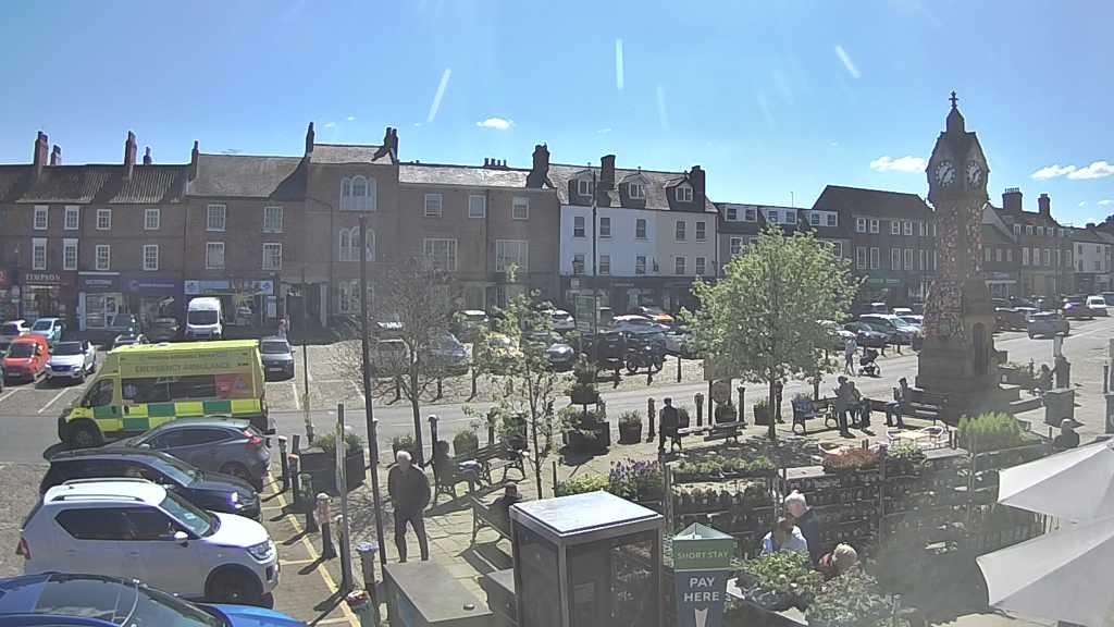 Thirsk webcam overlooking the Market Place