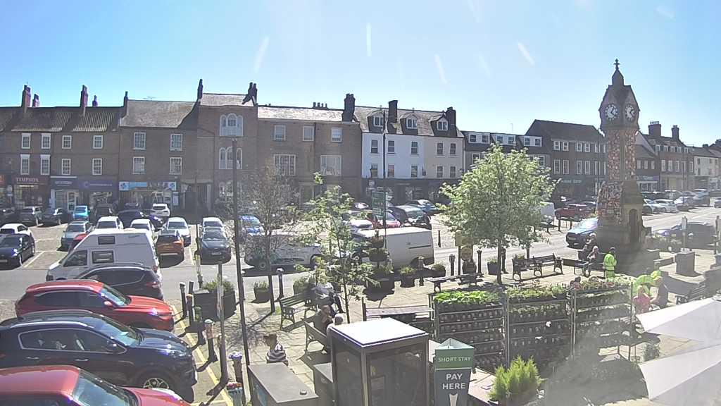 Thirsk webcam overlooking the Market Place