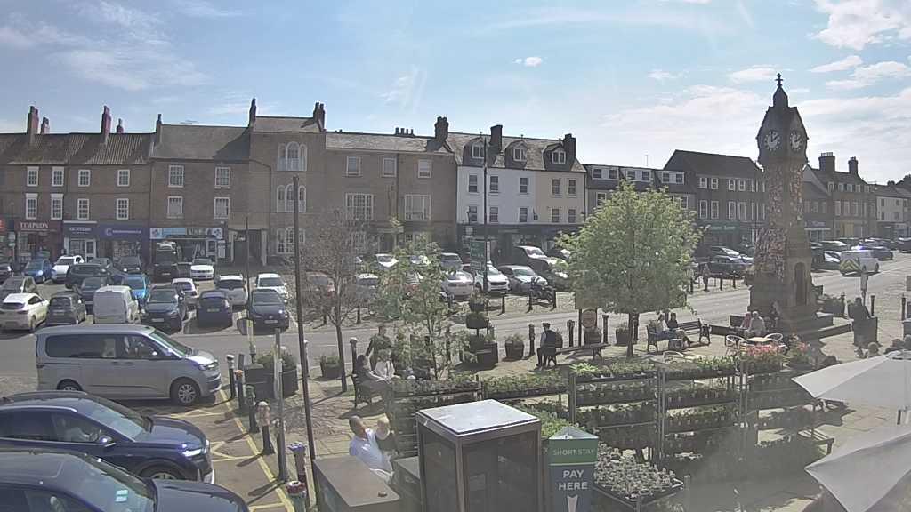 Thirsk webcam overlooking the Market Place